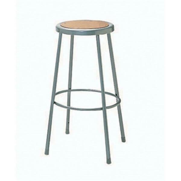 Nexel 24 in. Steel Adjustable Hardboard Seat Stool HB24